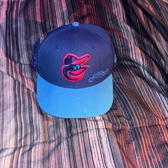 Baltimore Orioles x New Era Fitted Hat 7 3/4 Bog League Chew - Picture 1 of 3